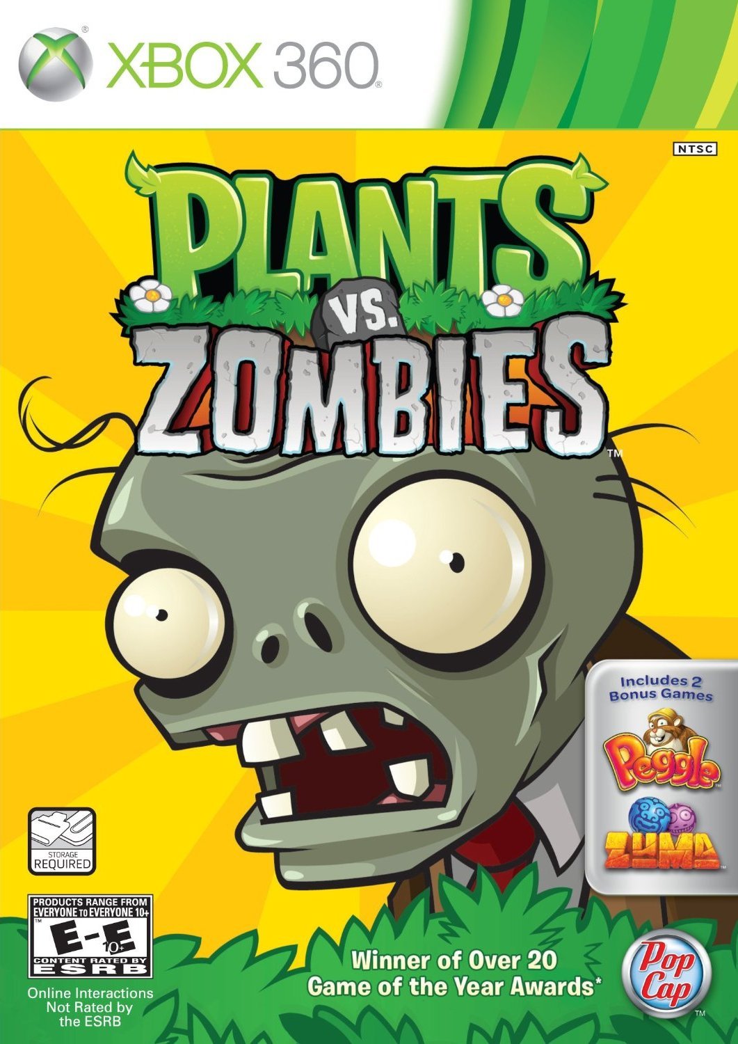 Plants VS. Zombies, Peggle, Zuma (2010) XBOX360 скачать игру на Xbox ...